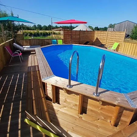 Yourte- Bambou - Climatisee- Les Belles Ouvrieres Clermont-Creans